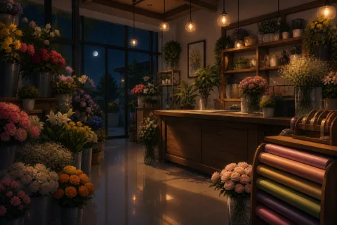 꽃집 · 밤
