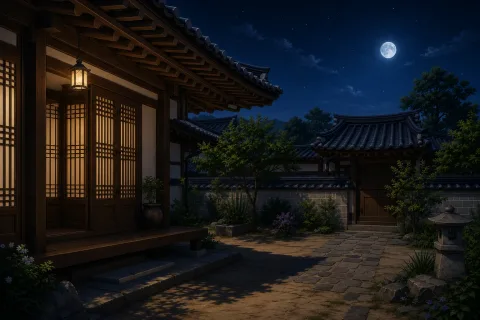 한옥 · 밤