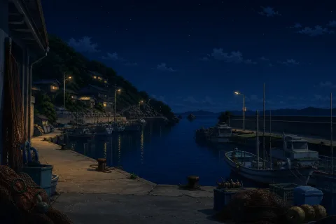 항구 · 밤