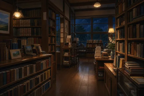 서점 · 밤