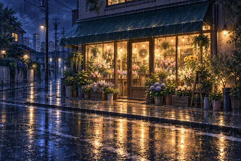 꽃집 · 밤