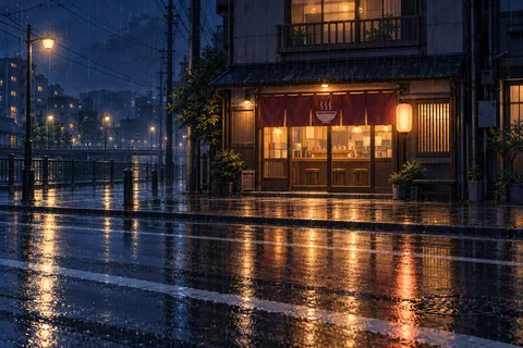 라멘집 · 밤