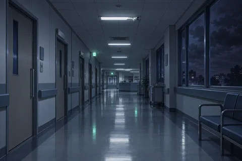 병원복도 · 밤