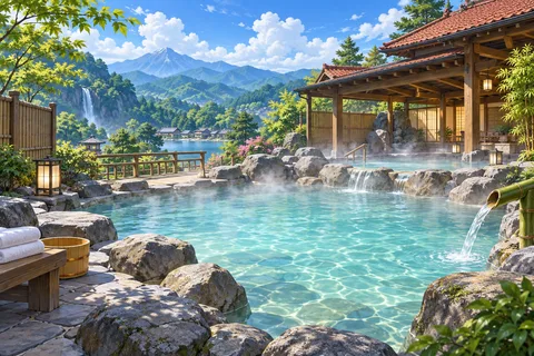 온천 · 낮
