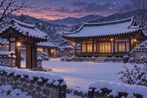 한옥 · 저녁