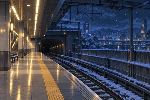 지하철 · 밤