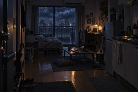 자취방 · 밤