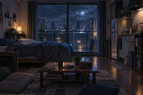 자취방 · 밤