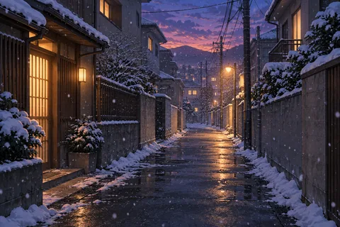 골목 · 저녁