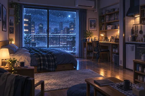 자취방 · 밤