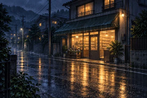가게 · 밤