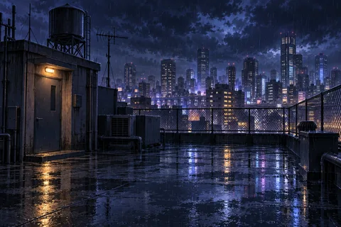 도시옥상 · 밤