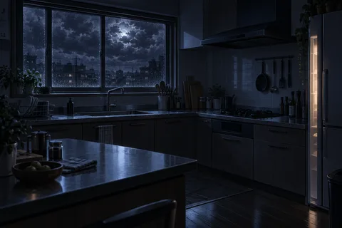 부엌 · 밤