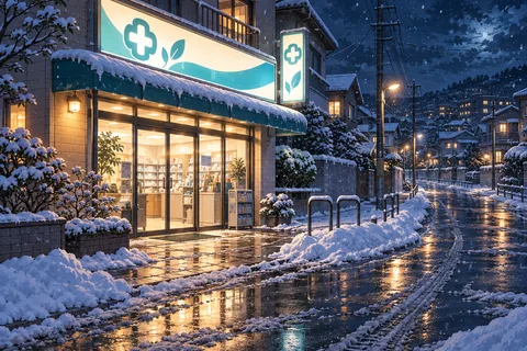약국 · 밤