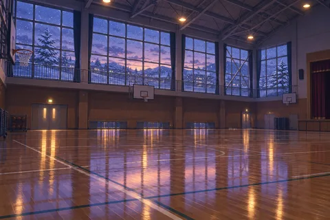 체육관 · 저녁