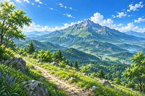 산 · 낮