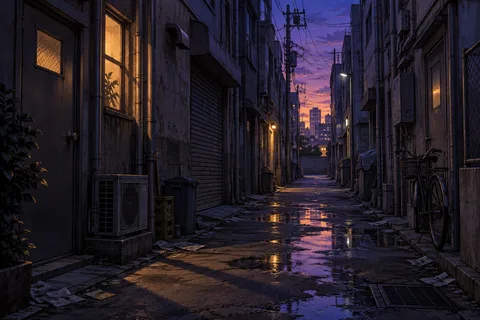 골목 · 저녁